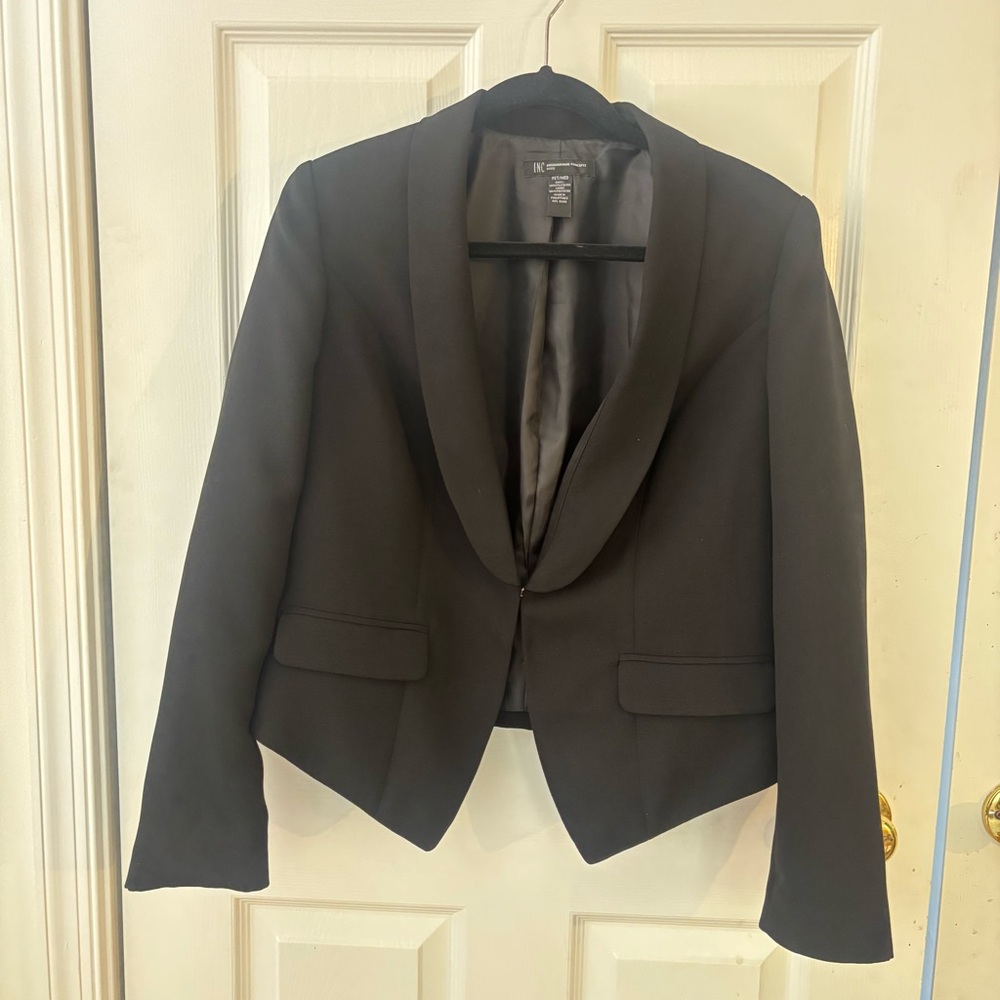 INC International Concepts Women's Black Blazer petite M